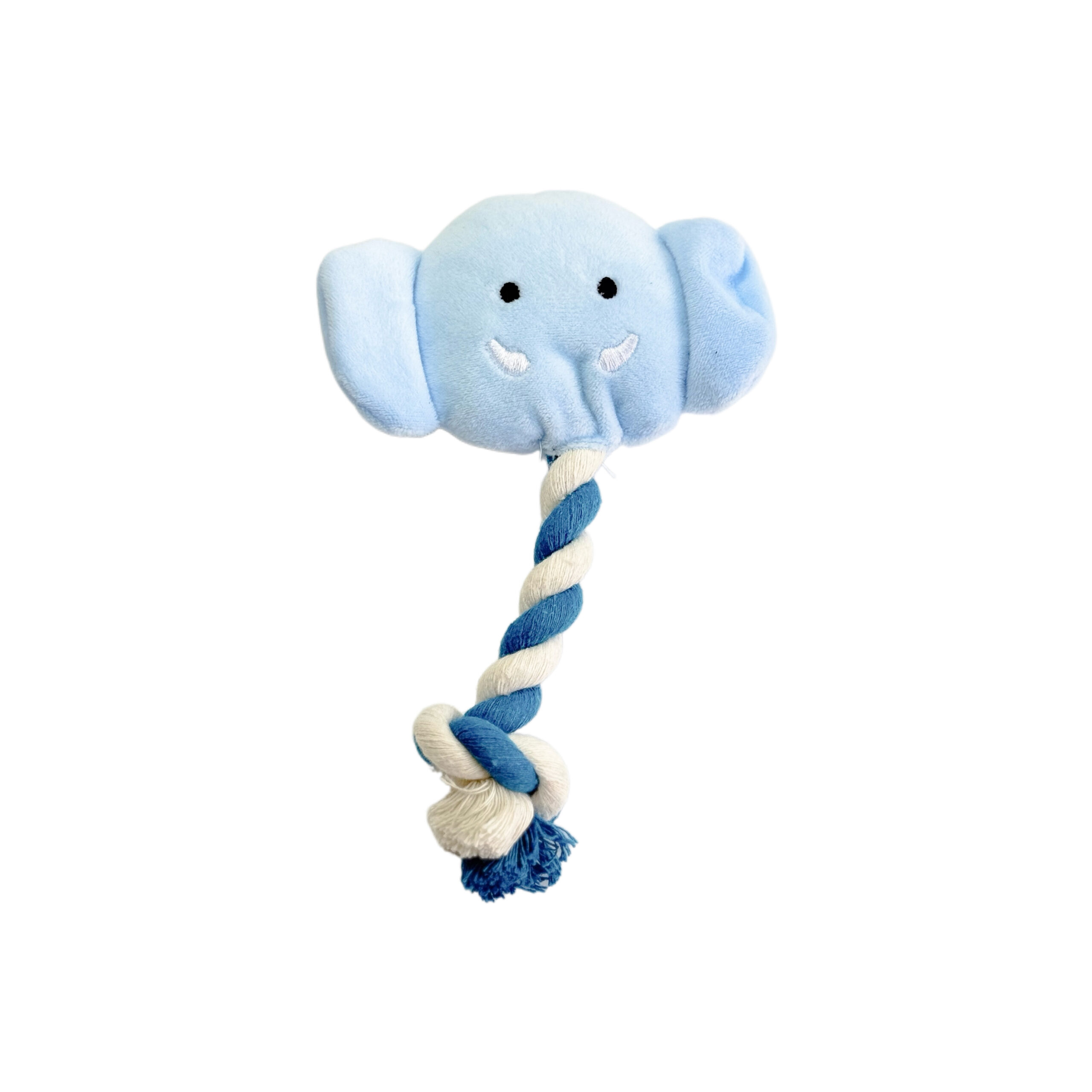Plush and rope elephant