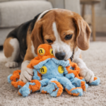 Plush Interactive Octopus Dog Toy